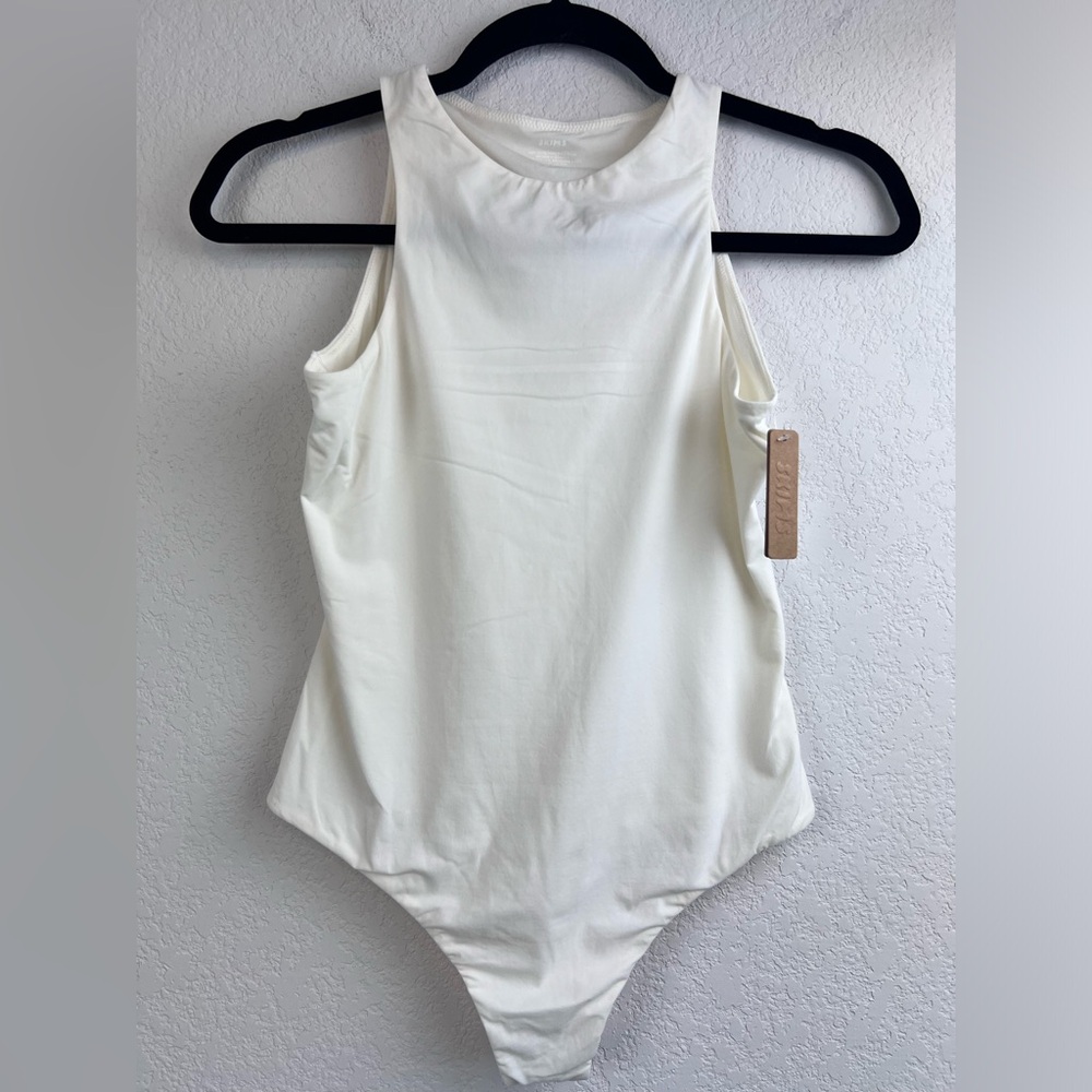NWT: SKIMS Fits Everybody High Neck Bodysuit in Marble Size Large